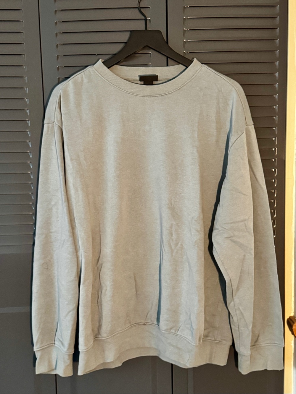 Men's H&M Classic Crewneck Sweatshirt - Light blue/gray